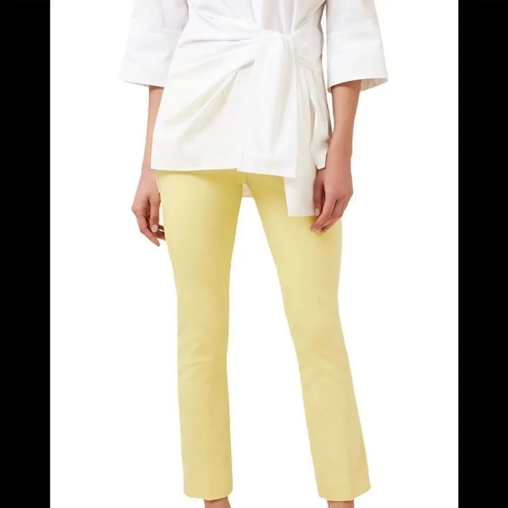 HOBBS ANNIE TROUSERS. yellow ankle length. NWT